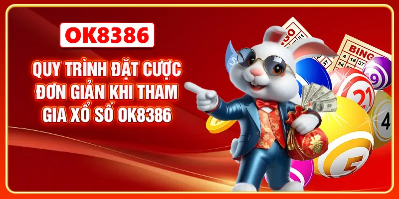 Quy trình đặt cược đơn giản khi tham gia xổ số OK8386